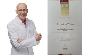 Dr. Pult auf der Hitliste Focus-Gesundheit 2024, Ästhetik in Dresden